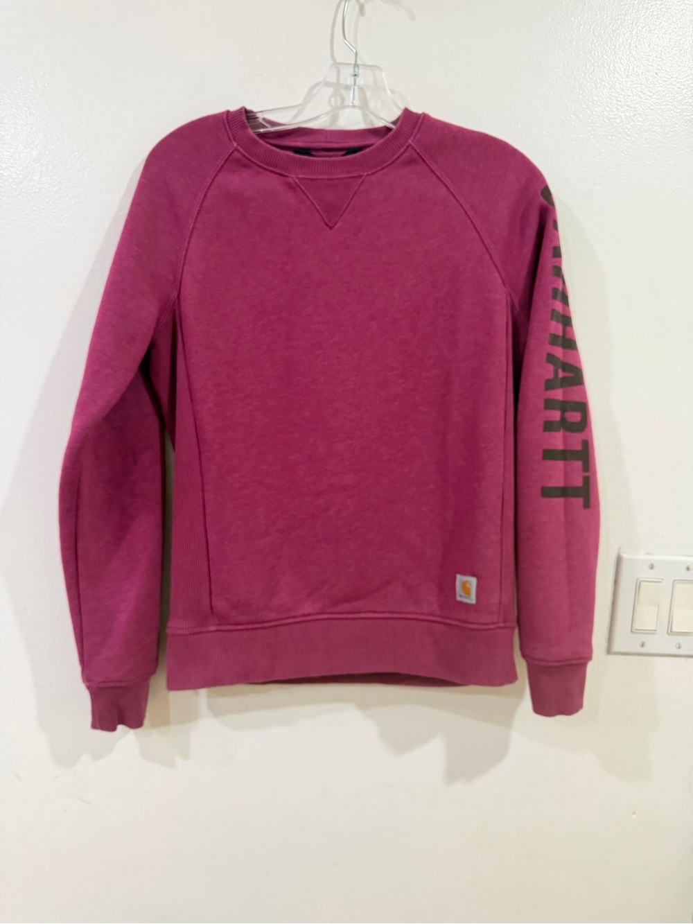 Carhartt Women's Crewneck Sweatshirt - Berry Pink